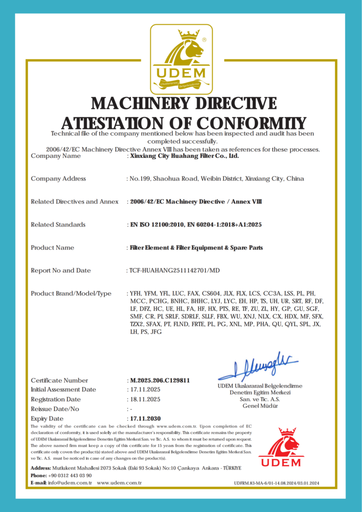 Huahang CE certification