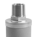 sintered powder filter connection