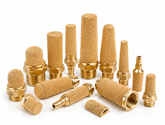 pneumatic sintered air muffler filter