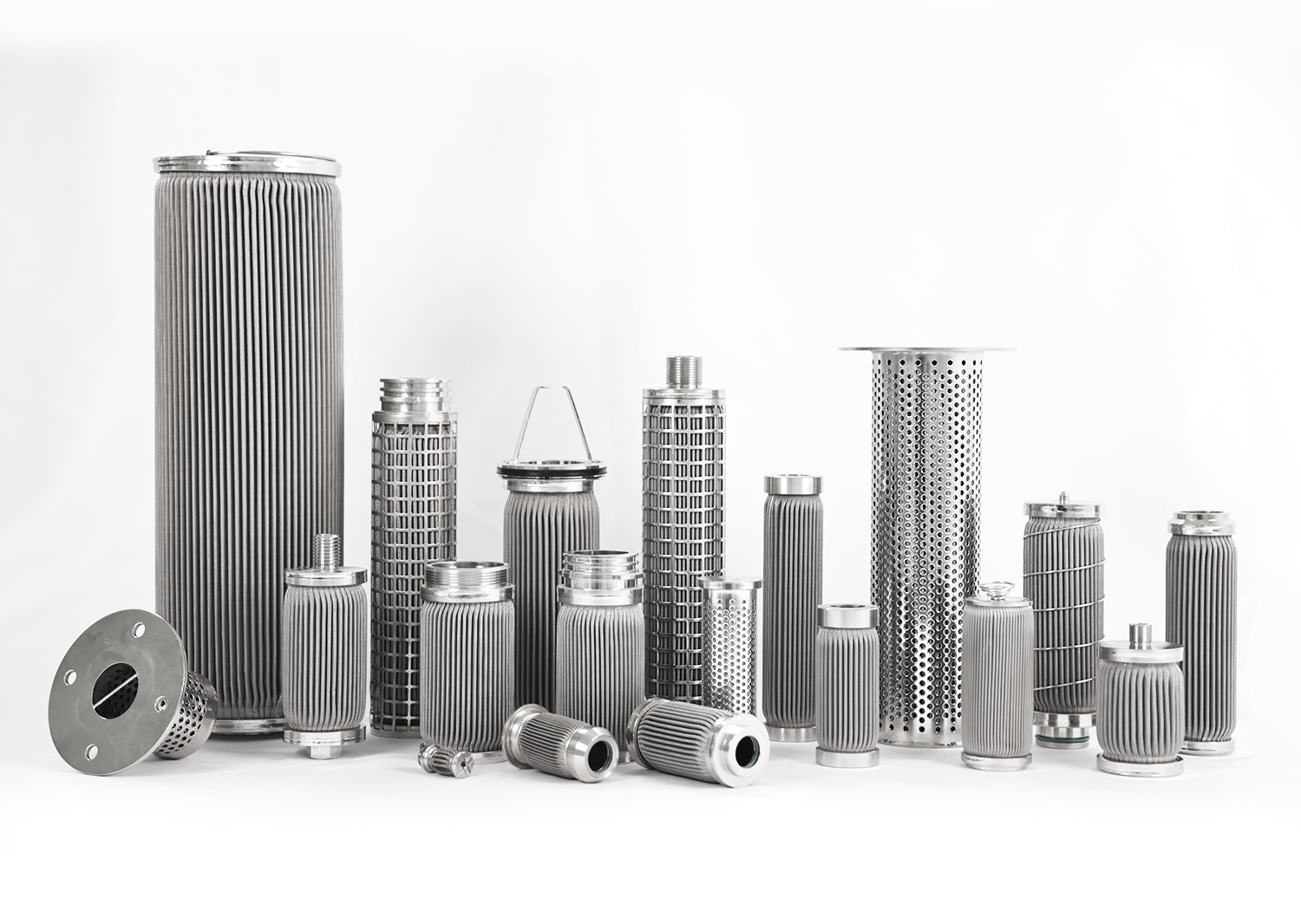 metal wire mesh pleated filter cartridge