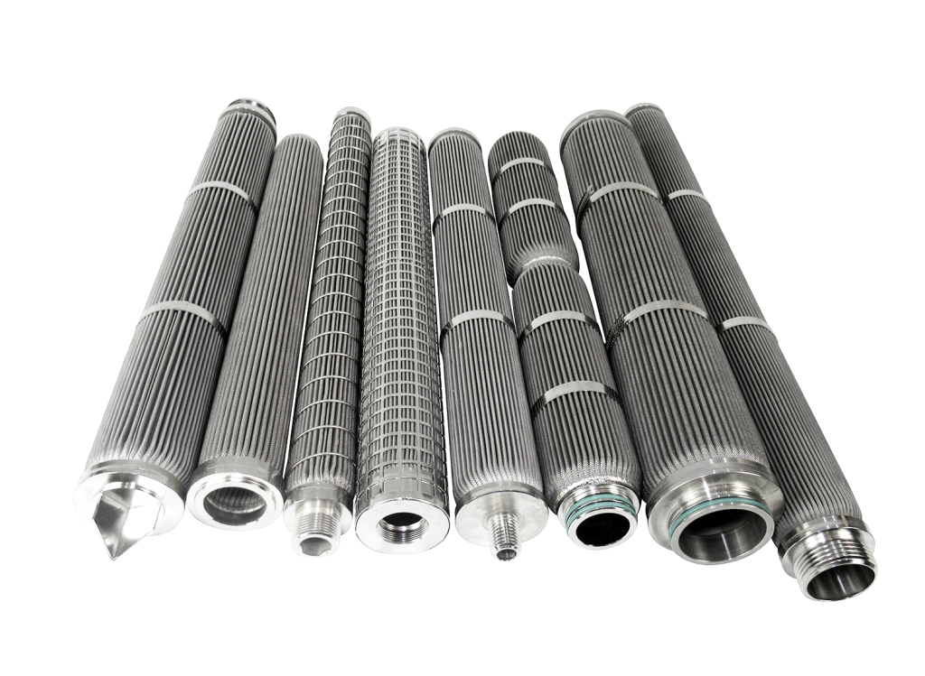 stainless steel pleated mesh filter
