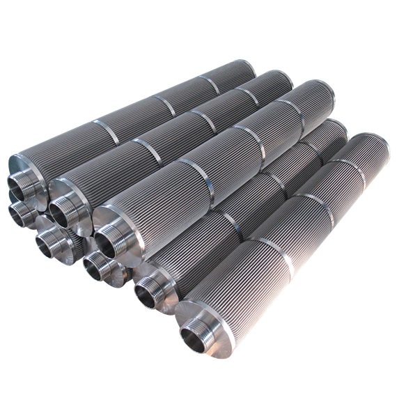 stainless steel pleated mesh filter
