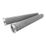 polymer melt pleated filter
