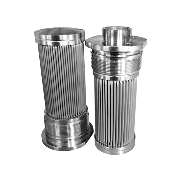 sintered felt pleated polymer filter