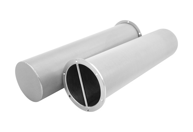 stainless steel sintered mesh filter with flange